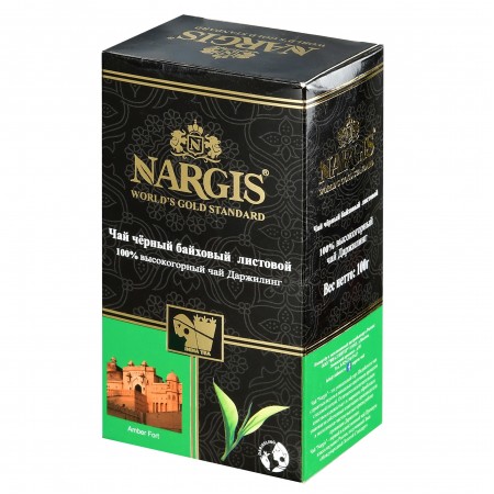 Чай индийский черный листовой Nargis Даржилинг (Darjeeling) крупнолистовой 100 гр.