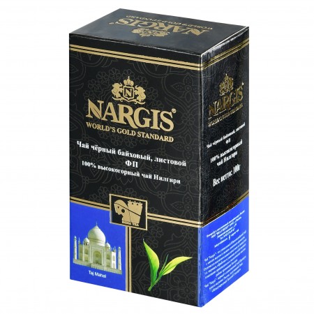 Чай индийский черный листовой Nargis высокогорный Nilgiri FP 100гр